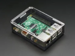 Adafruit Raspberry Pi B+ / Pi 2 / Pi 3 Case - Smoke Base - w/ Clear Top