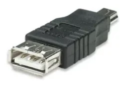 ADATTATORE USB A F A MINI USB 5 PIN