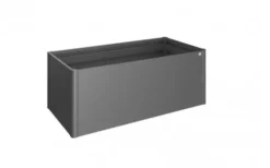 Aiuola rialzata 200x100 CM - grigio scuro metallizzato