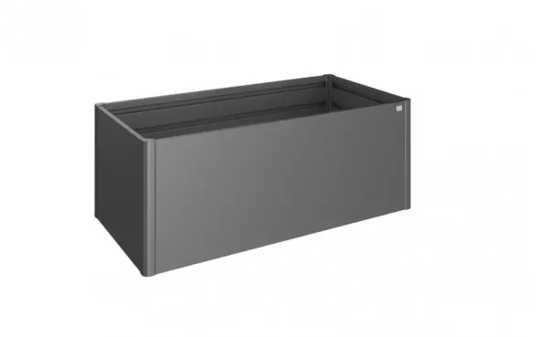 Aiuola rialzata 200x100 CM - grigio scuro metallizzato