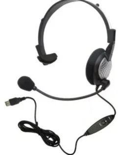 Andrea NC-181VM USB Monaural USB Computer Headset w/ Vol/Mute Controls