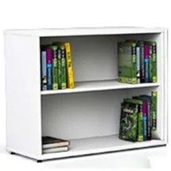 Armadietto doppio porta libri senza ante Reading Nook 90x45x76H cm