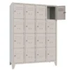 Armadio casellario 16 posti con ante - 120x50x180h cm - Grigio