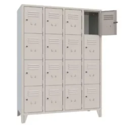 Armadio casellario 16 posti con ante - 120x50x180h cm - Grigio