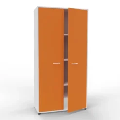 Armadio doppio alto con ante- Latte e zucca - 100x42,6x198,8H