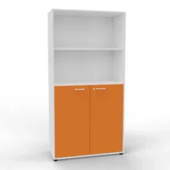 Armadio Due e Due - Latte e zucca - 100X42,6X198,8H cm