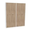 Armadio due moduli con 4 ante con serratura color OLMO - 180X43X214H CM