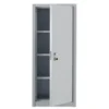 Armadio metallico, porta a battente, 3 ripiani, 75x50x175h cm 30/10