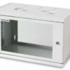 Armadio Rack 19'' a muro 10 unità prof. 400 Grigio Assemblato