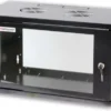 Armadio Rack 19'' a muro 10 unità prof. 400 Nero Assemblato