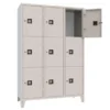 Armadio 9 scompartimenti 120x50x180h cm - Grigio