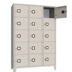Armadio 15 scompartimenti 120x50x180h cm - Grigio
