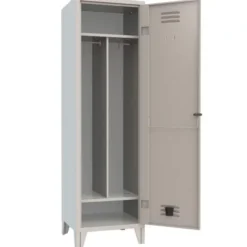 Armadio spogliatoio monoblocco 1 posto con ripiano e divisorio 52,5x50x180H cm