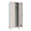 Armadio spogliatoio 2 posti con ripiano superiore 61,5x50x180h cm - GRIGIO