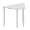 Banco orione - tavolo a trapezio color Latte - 90x57x64H cm