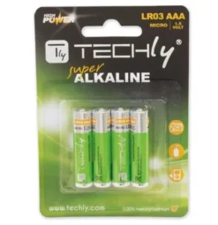 Blister 4 Batterie High Power Mini Stilo AAA Alcaline LR03 1.5V