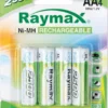 Blister 4 Batterie Ricaricabili Stilo AA 2500 mAh