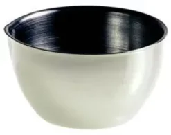 Capsula in Acciaio emisferica fondo piano con becco 25 ml