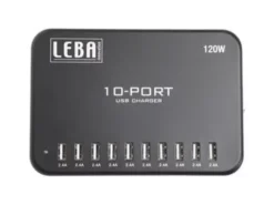 Caricabatteria 10 posti USB 2,4A 120W USB-A per Tablet e iPAD
