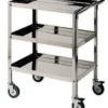 Carrello in Acciaio 3 ripiani L 500 P 700 H 900 mm