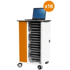 Carrello mobile per ricarica con 16 Chromebook 14e Gen3