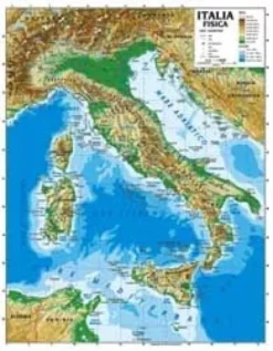 CARTA GEOGRAFICA MURALE - ITALIA (140X100 CM)