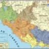 CARTA GEOGRAFICA MURALE - LAZIO