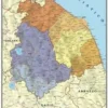 CARTA GEOGRAFICA MURALE - MARCHE E UMBRIA
