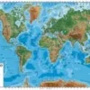 CARTA GEOGRAFICA MURALE - PLANISFERO (140X100 CM)