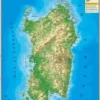 CARTA GEOGRAFICA MURALE - SARDEGNA
