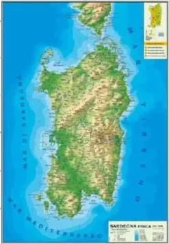 CARTA GEOGRAFICA MURALE - SARDEGNA