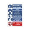 Cartello alluminio 20x30cm con disposizioni igieniche generali