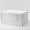 Cassettiera 5 cassetti A1 - 116x75,5x54H cm - BIANCO
