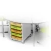 Cassettiera h.72cm per Tavoli a 60° - WHITE (BIANCO)