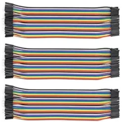 120 cavi jumper - 40 F/F + 40 M/M + 40 F/M (21 cm)