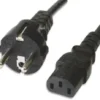 Cavo alimentazione C13 F a Schuko 1,8 mt nero