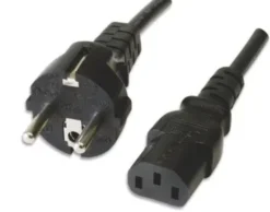 Cavo alimentazione C13 F a Schuko 1,8 mt nero