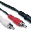 Cavo audio stereo da 1x Jack 3, 5 mm a 2x RCA maschio - 3 mt