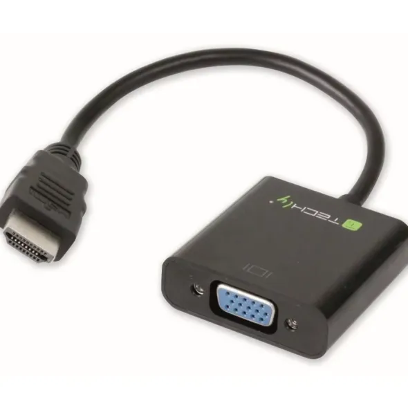 Cavo convertitore da HDMI (M) a VGA (F) con audio - 20cm