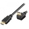 Cavo HDMI High Speed con Ethernet A/A M/M Angolato 1 m Nero