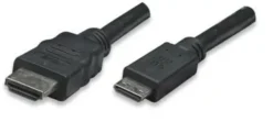 Cavo High Speed Mini HDMI a HDMI Maschio/Maschio Nero, 5,0 m