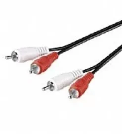 Cavo Prolunga Stereo RCA Chinch 2x RCA M/M 2,5 m