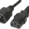 Cavo prolunga VDE C13 F a C14 M 5 m nero