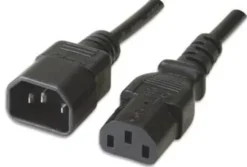 Cavo prolunga VDE C13 F a C14 M 5 m nero