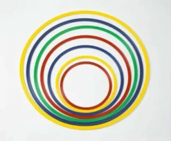 Cerchio in nylon colorato sezione piatta - 60 cm