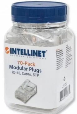 Confezione 70 plug RJ45 STP per Cavo Rigido/Flessibile Cat.6A