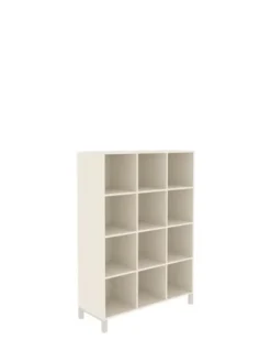 CONTENITORE A GIORNO 12 CASELLE CM 120X45X168H - BIANCO/GRIGIO RAL9006