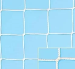 Coppia reti calcio ridotte per porte 5x2 in treccia polipropilene