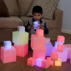 Cubi di luce sensoriale - Set da 12