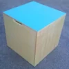 Cubo propriocettivo misura 50x50x50 cm. in legno
